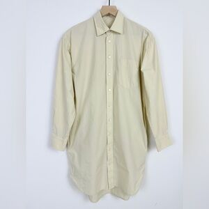 Buck Mason Mainstay Shirt Dress S Cream Cotton Button Front Pockets